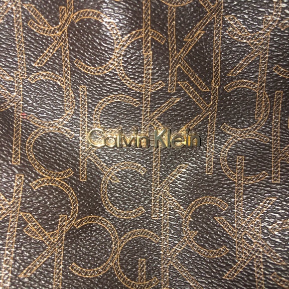 🔘 CALVIN KLEIN 🔘 Monogram Shoulder Bag Handbag - Picture 5 of 8